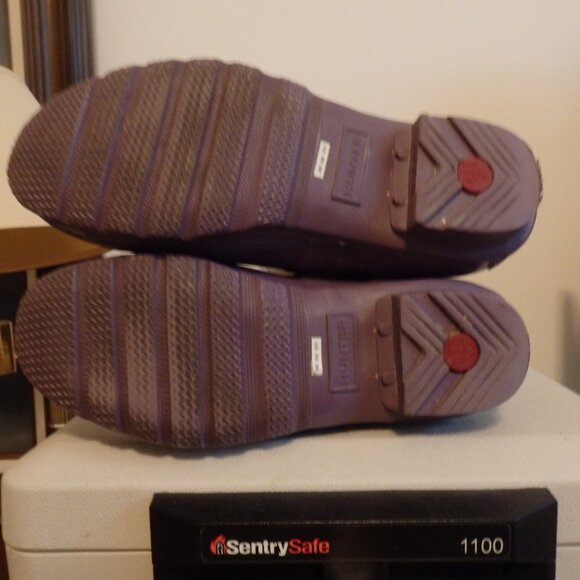 Rare PURPLE Hunter rain boots wellies Excellent condition US woman's 10 - Picture 4 of 5